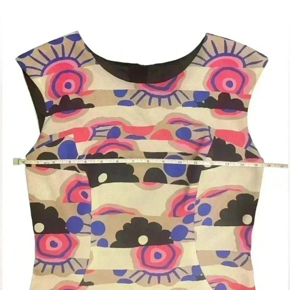 Milly Mixed Printed Sheath Dress Size 4 - Picture 5 of 10